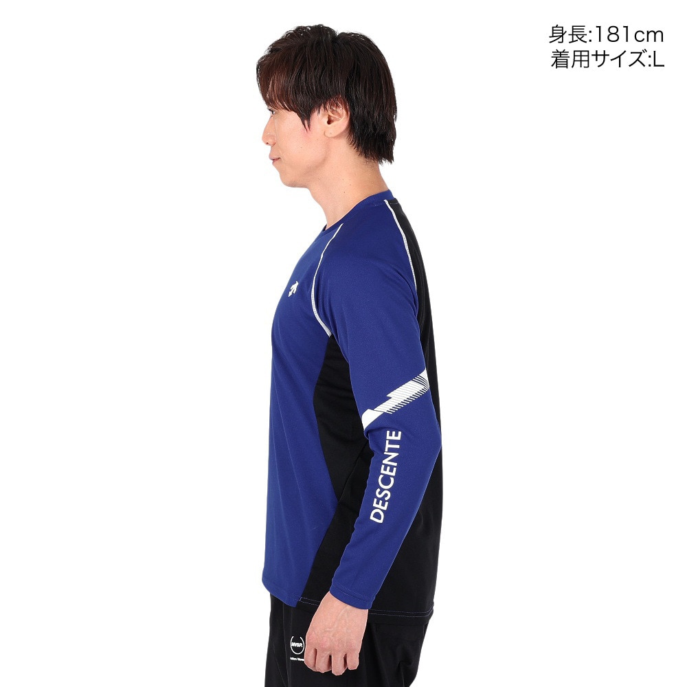 デサント（DESCENTE）（メンズ）バレーボールウェア 長袖バレーボールシャツ DVUWJB50 BL 速乾
