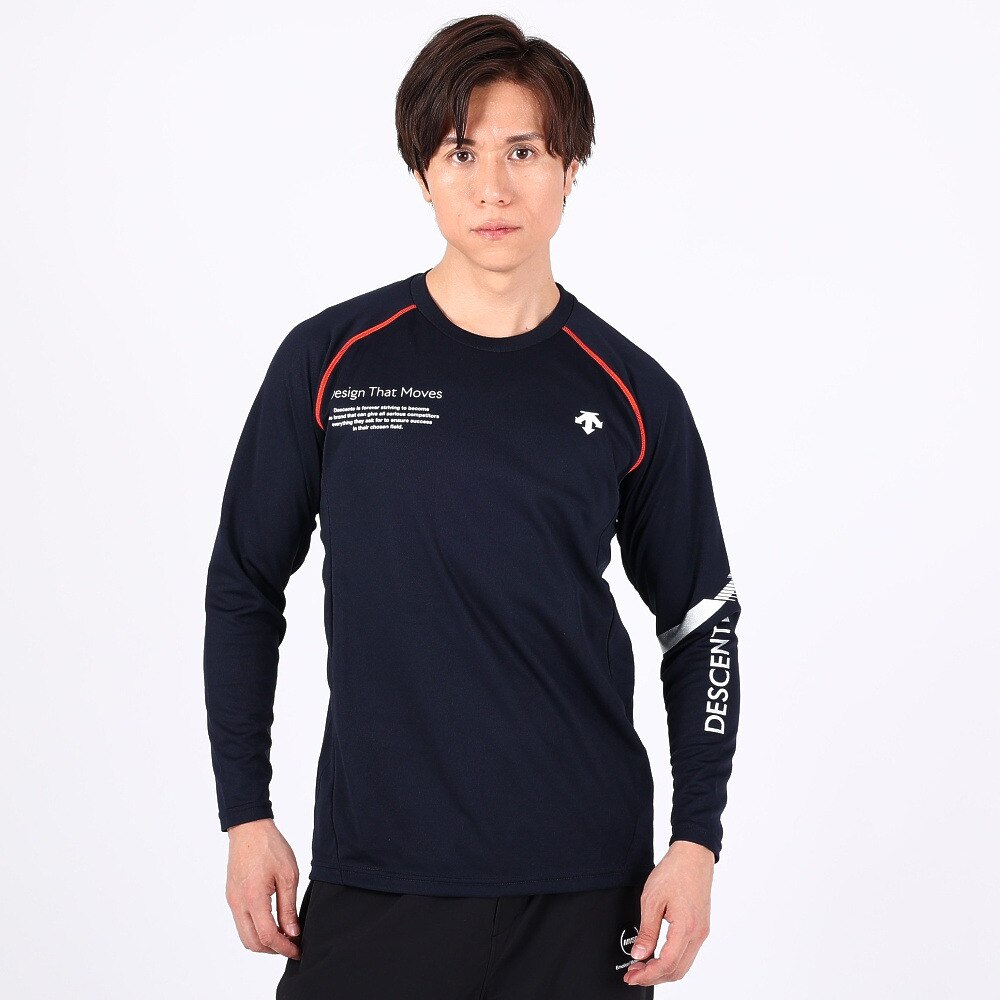 デサント（DESCENTE）（メンズ）バレーボールウェア 長袖バレーボールシャツ DVUWJB50 NV