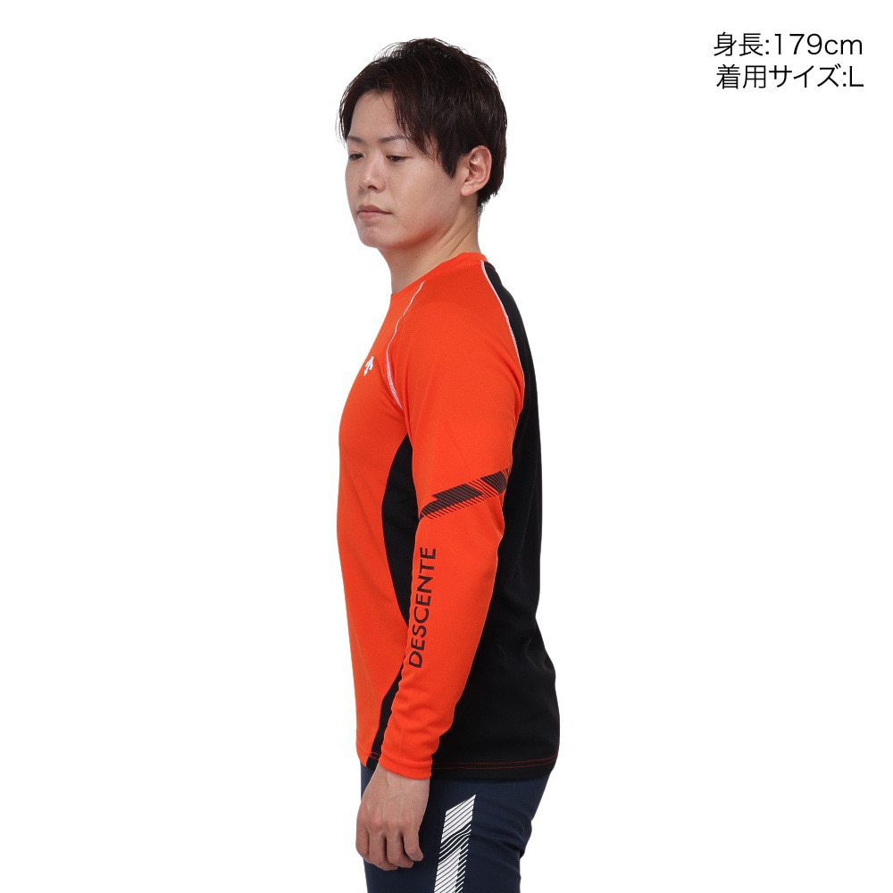 デサント（DESCENTE）（メンズ）バレーボールウェア 長袖バレーボールシャツ DVUWJB50 OR