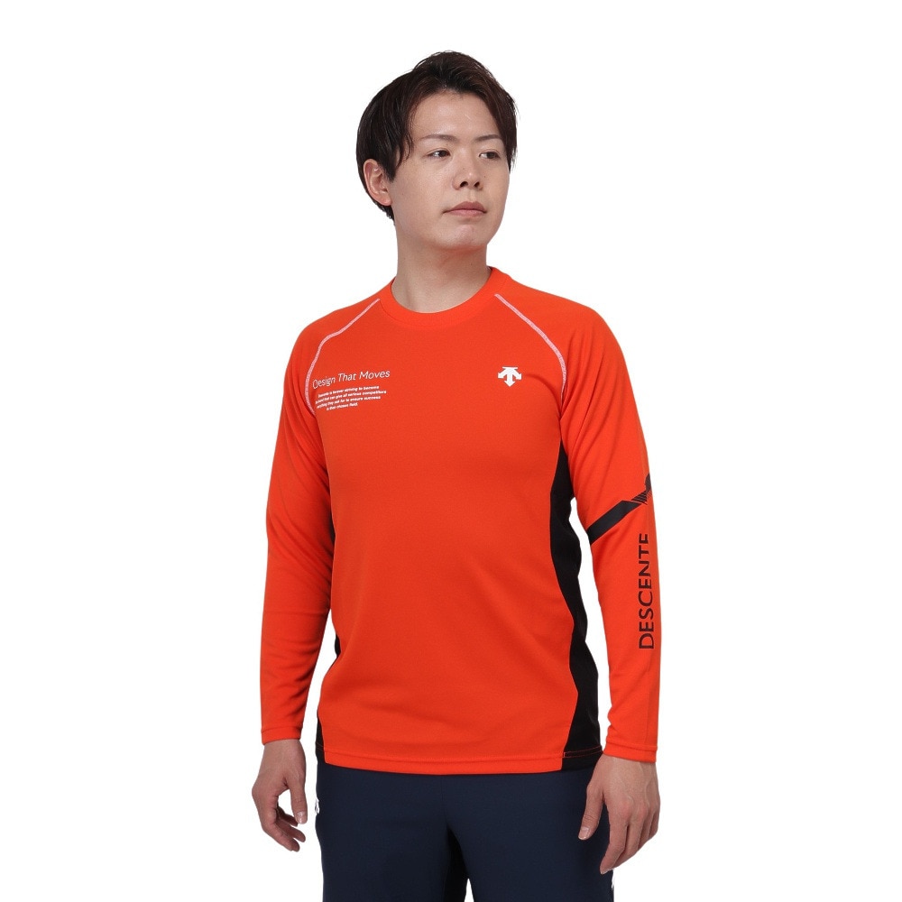 デサント（DESCENTE）（メンズ）バレーボールウェア 長袖バレーボールシャツ DVUWJB50 OR