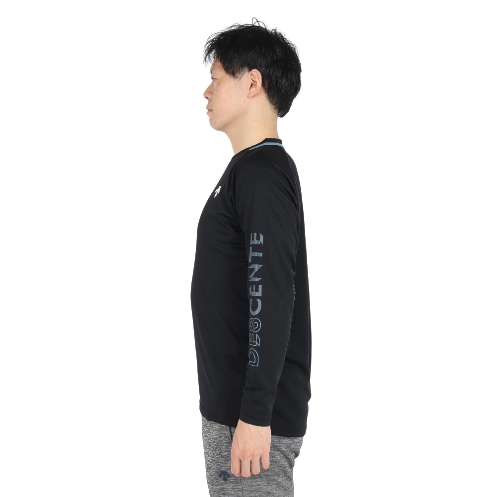 デサント（DESCENTE）（メンズ、レディース）バレーボールウェア 長袖バレーボールシャツ DV4FLT01U BK00
