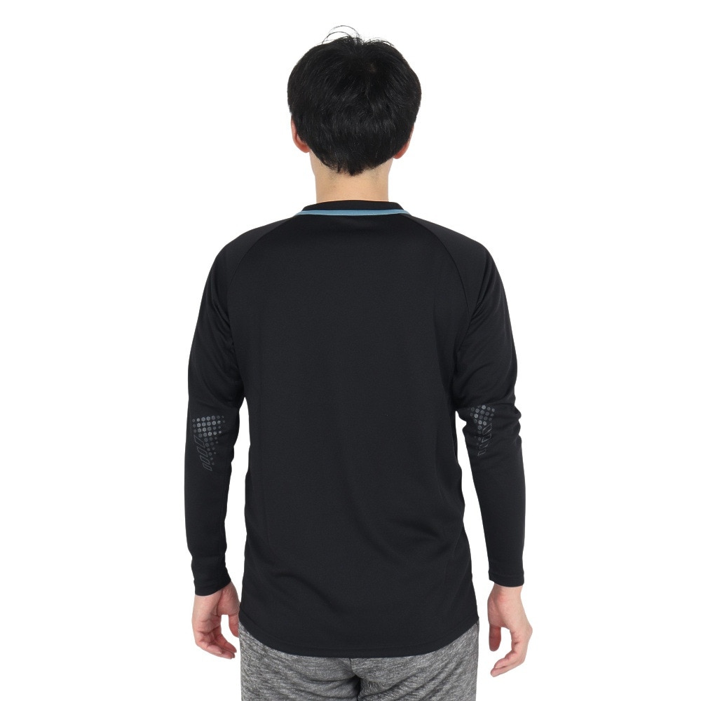 デサント（DESCENTE）（メンズ、レディース）バレーボールウェア 長袖バレーボールシャツ DV4FLT01U BK00