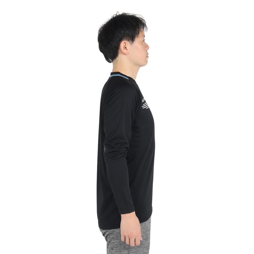 デサント（DESCENTE）（メンズ、レディース）バレーボールウェア 長袖バレーボールシャツ DV4FLT01U BK00