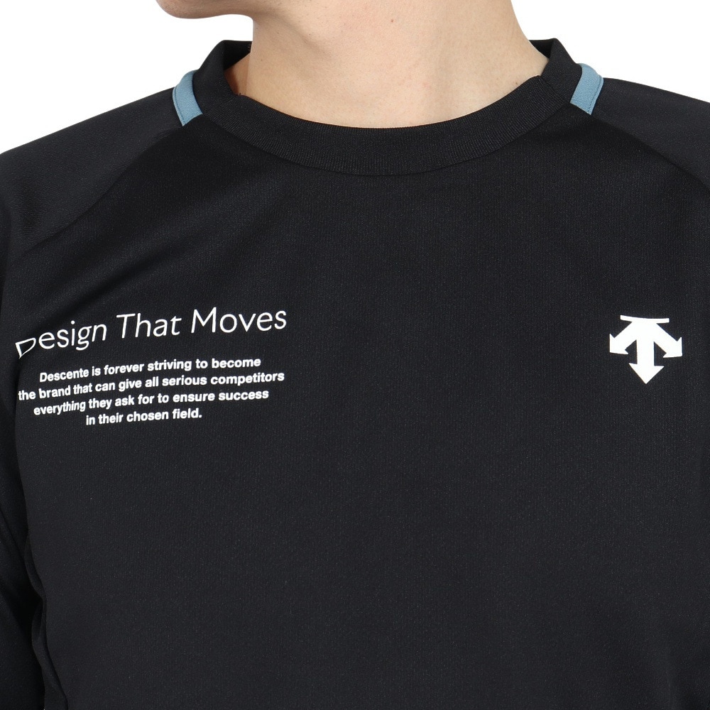 デサント（DESCENTE）（メンズ、レディース）バレーボールウェア 長袖バレーボールシャツ DV4FLT01U BK00