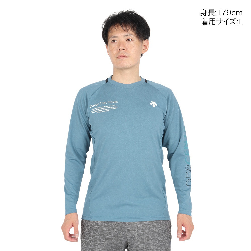 デサント（DESCENTE）（メンズ、レディース）バレーボールウェア 長袖バレーボールシャツ DV4FLT01U BL00