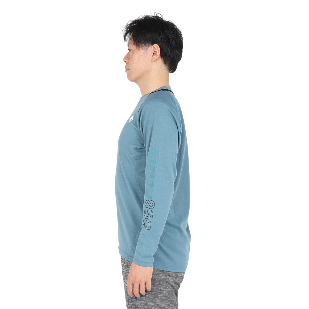 デサント（DESCENTE）（メンズ、レディース）バレーボールウェア 長袖バレーボールシャツ DV4FLT01U BL00