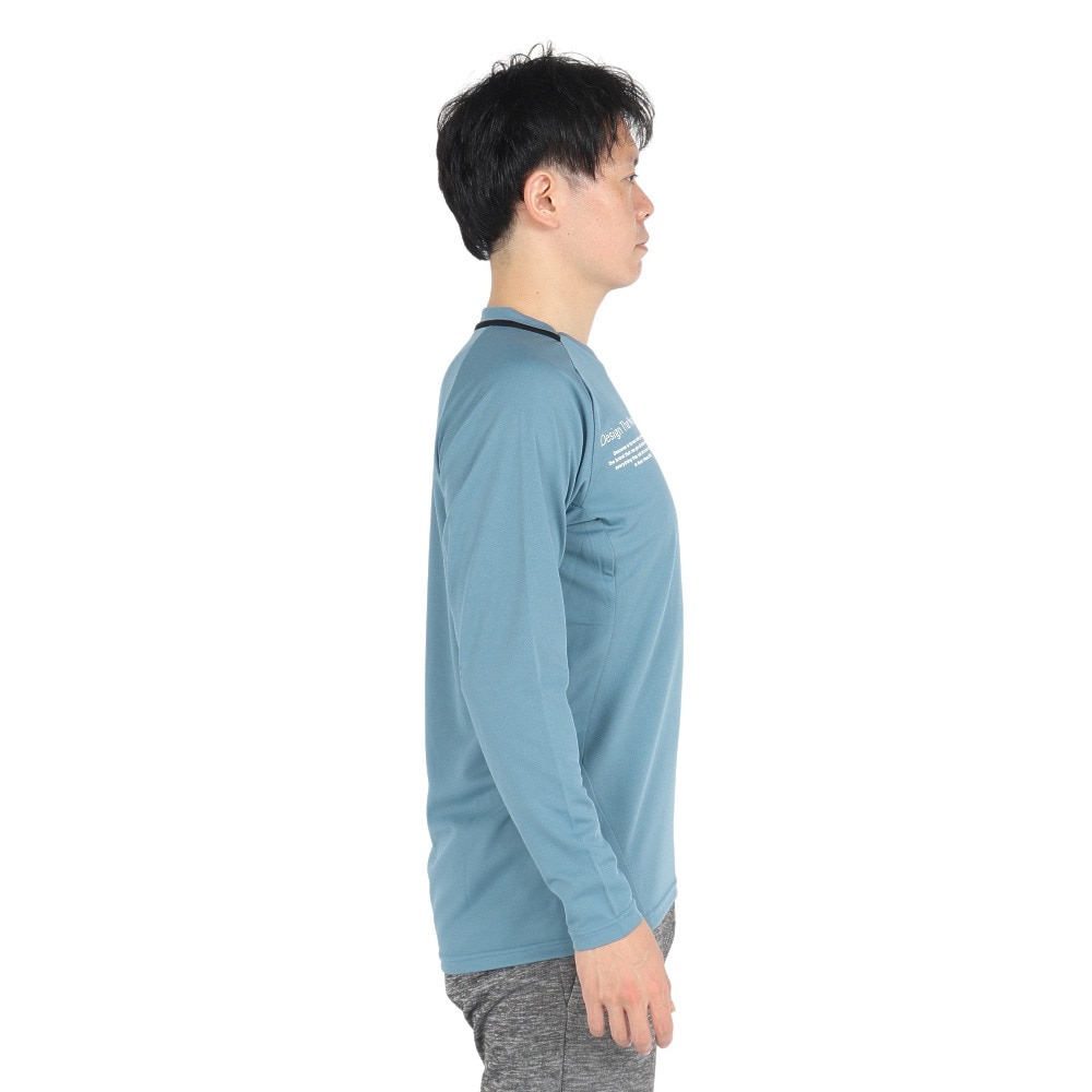 デサント（DESCENTE）（メンズ、レディース）バレーボールウェア 長袖バレーボールシャツ DV4FLT01U BL00