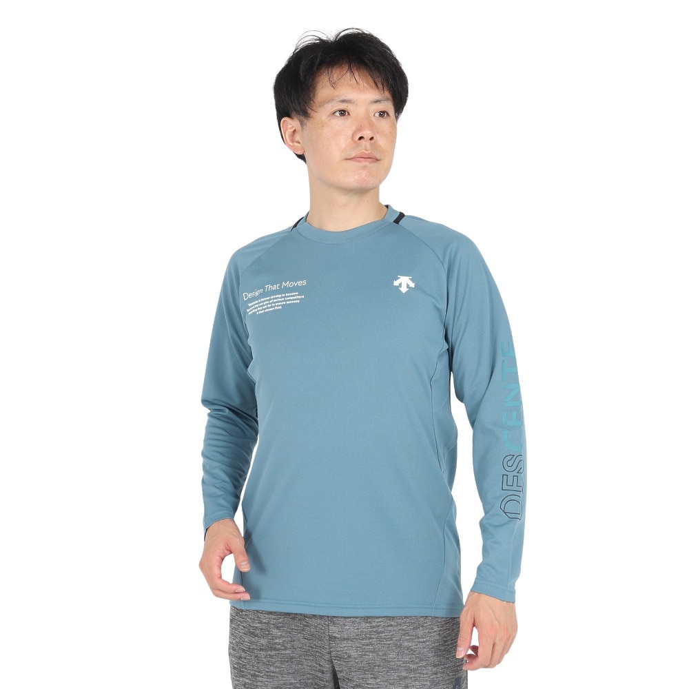 デサント（DESCENTE）（メンズ、レディース）バレーボールウェア 長袖バレーボールシャツ DV4FLT01U BL00