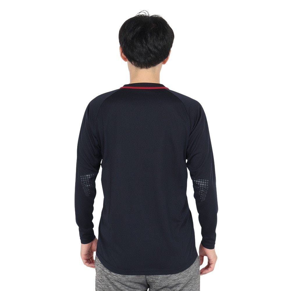 デサント（DESCENTE）（メンズ、レディース）バレーボールウェア 長袖バレーボールシャツ DV4FLT01U NV00