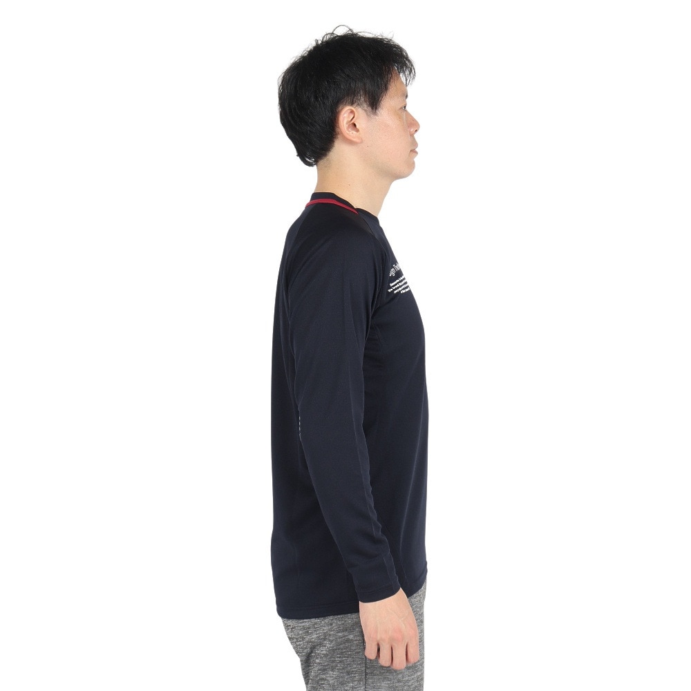 デサント（DESCENTE）（メンズ、レディース）バレーボールウェア 長袖バレーボールシャツ DV4FLT01U NV00