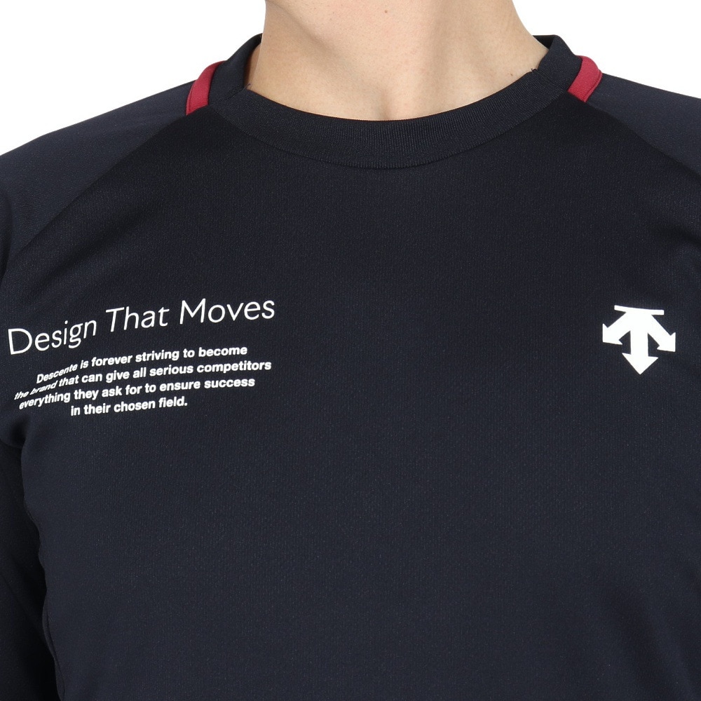 デサント（DESCENTE）（メンズ、レディース）バレーボールウェア 長袖バレーボールシャツ DV4FLT01U NV00