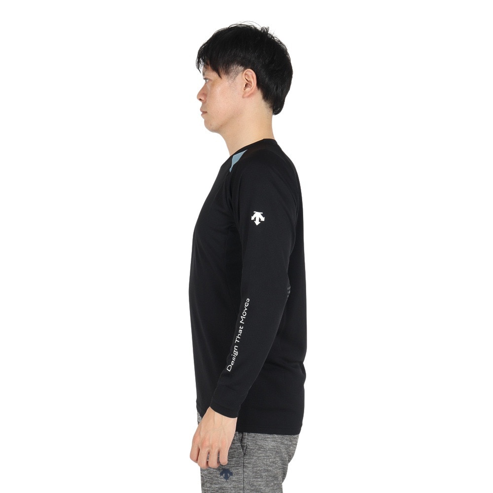 デサント（DESCENTE）（メンズ、レディース）バレーボールウェア 長袖バレーボールシャツ DV4FLT02U BK00
