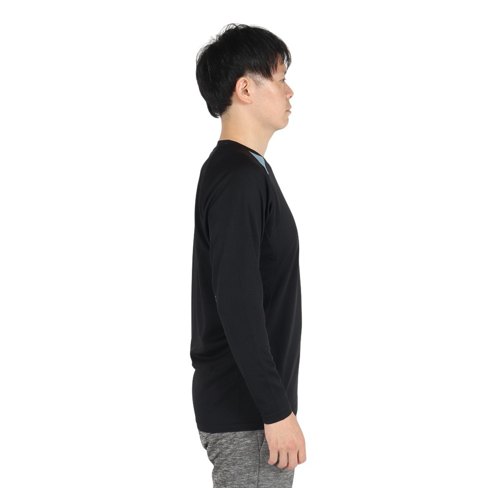 デサント（DESCENTE）（メンズ、レディース）バレーボールウェア 長袖バレーボールシャツ DV4FLT02U BK00