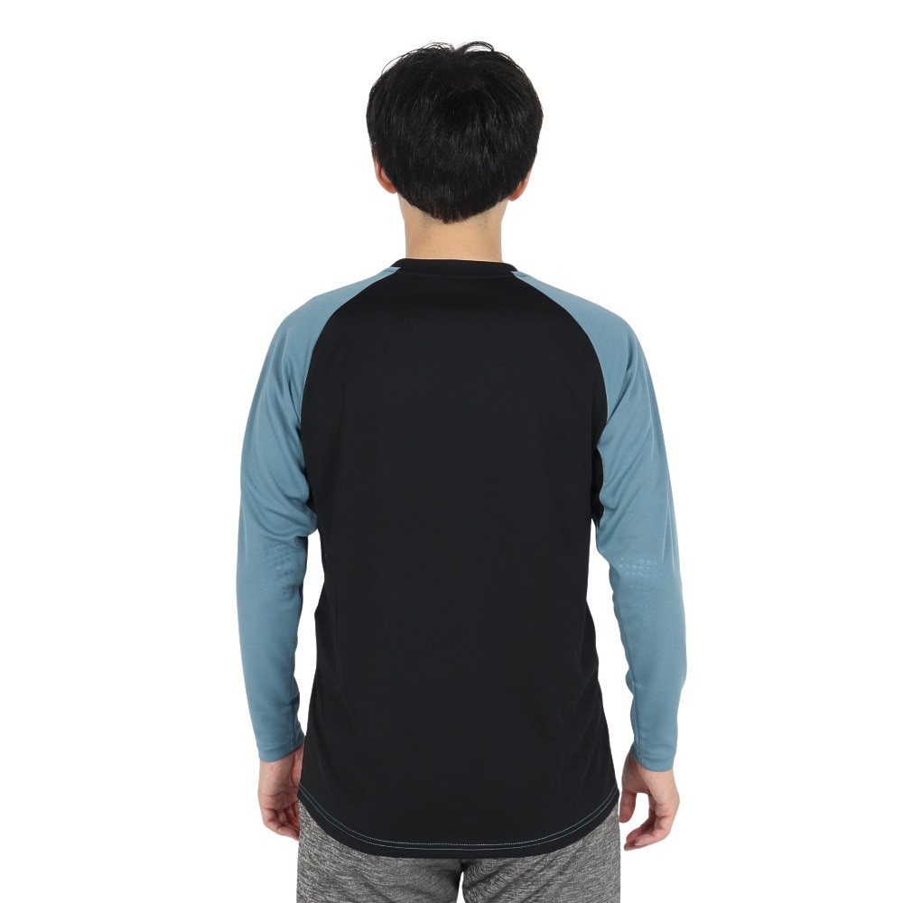 デサント（DESCENTE）（メンズ、レディース）バレーボールウェア 長袖バレーボールシャツ DV4FLT02U BLBK