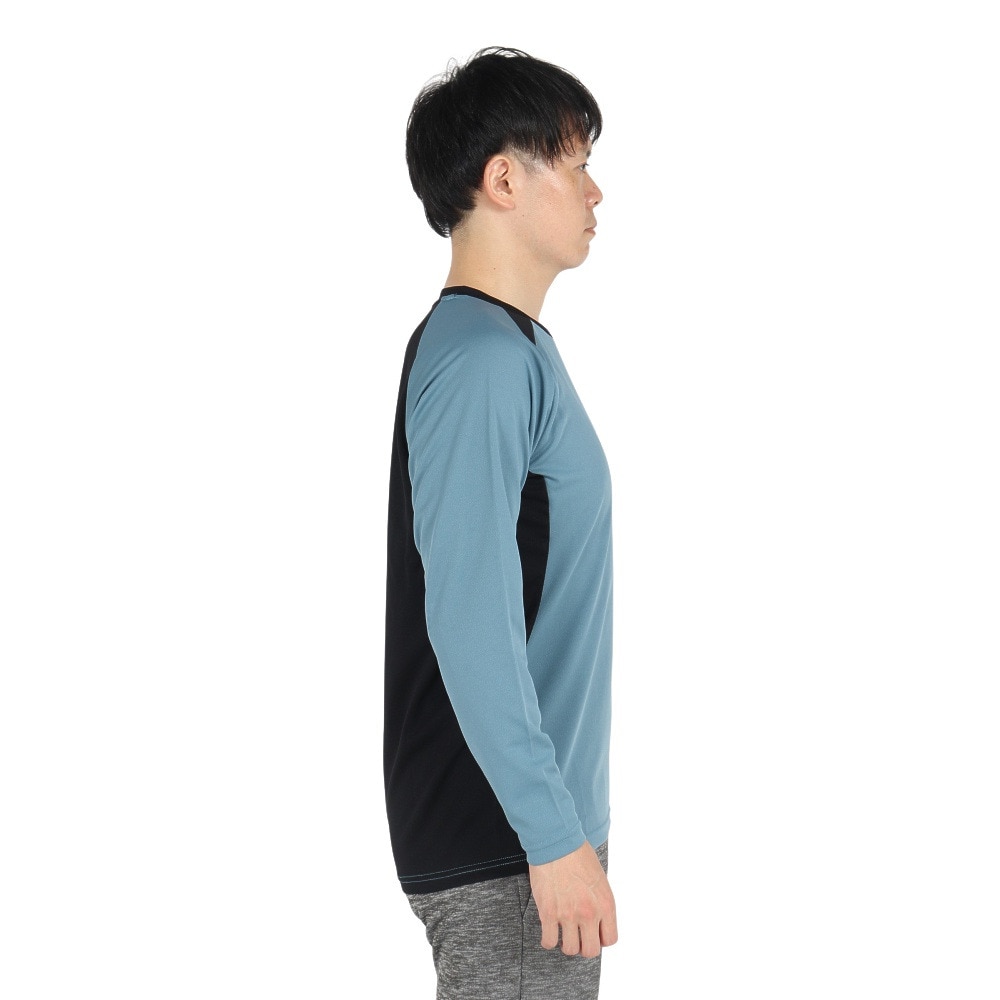 デサント（DESCENTE）（メンズ、レディース）バレーボールウェア 長袖バレーボールシャツ DV4FLT02U BLBK