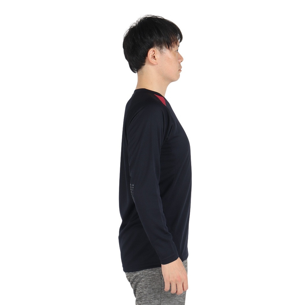 デサント（DESCENTE）（メンズ、レディース）バレーボールウェア 長袖バレーボールシャツ DV4FLT02U NV00