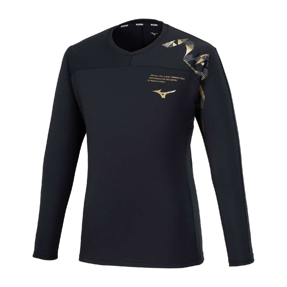 ミズノ（MIZUNO）（メンズ、レディース）バレーボールウェア 長袖 N-XTプラクティスシャツ V2MAB51195