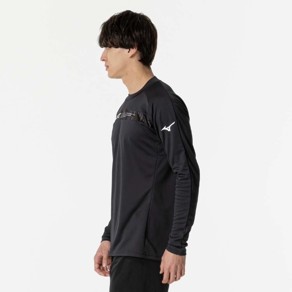 ミズノ（MIZUNO）（メンズ、レディース）バレーボールウェア 長袖 N-XTプラクティスシャツ V2MAB51290