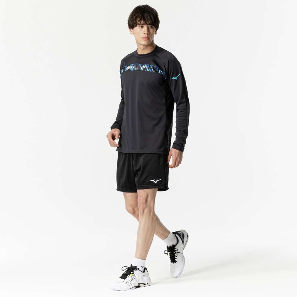 ミズノ（MIZUNO）（メンズ、レディース）バレーボールウェア 長袖 N-XTプラクティスシャツ V2MAB51292