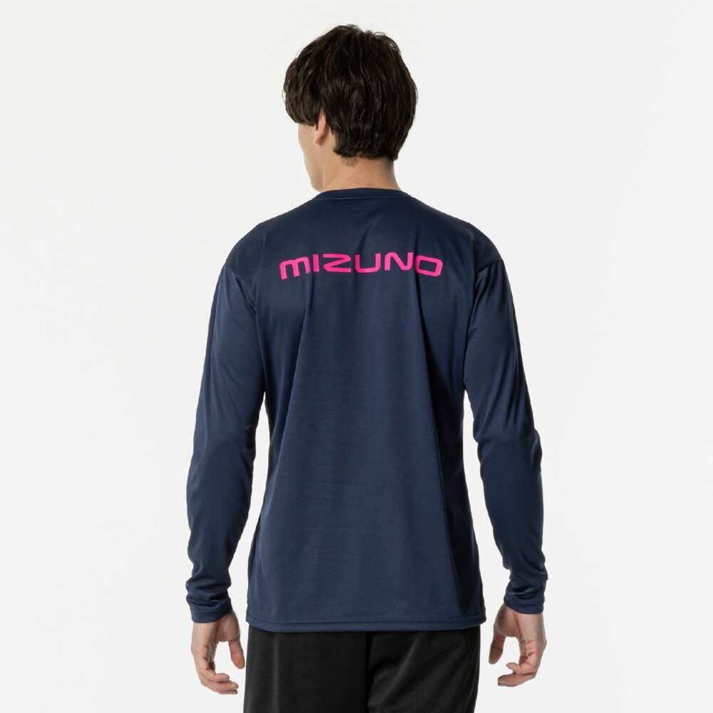 ミズノ（MIZUNO）（メンズ、レディース）バレーボールウェア 長袖 Basicプラクティスシャツ V2MAB53214