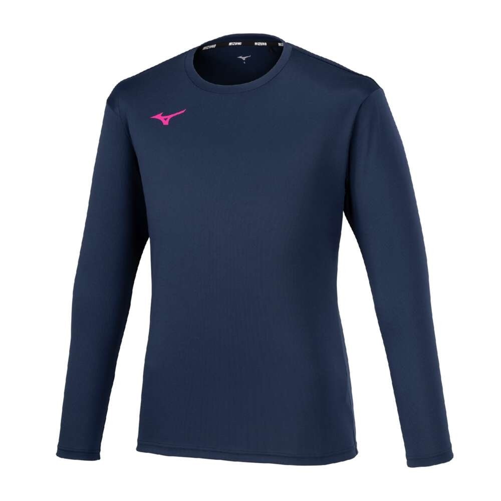 ミズノ（MIZUNO）（メンズ、レディース）バレーボールウェア 長袖 Basicプラクティスシャツ V2MAB53214