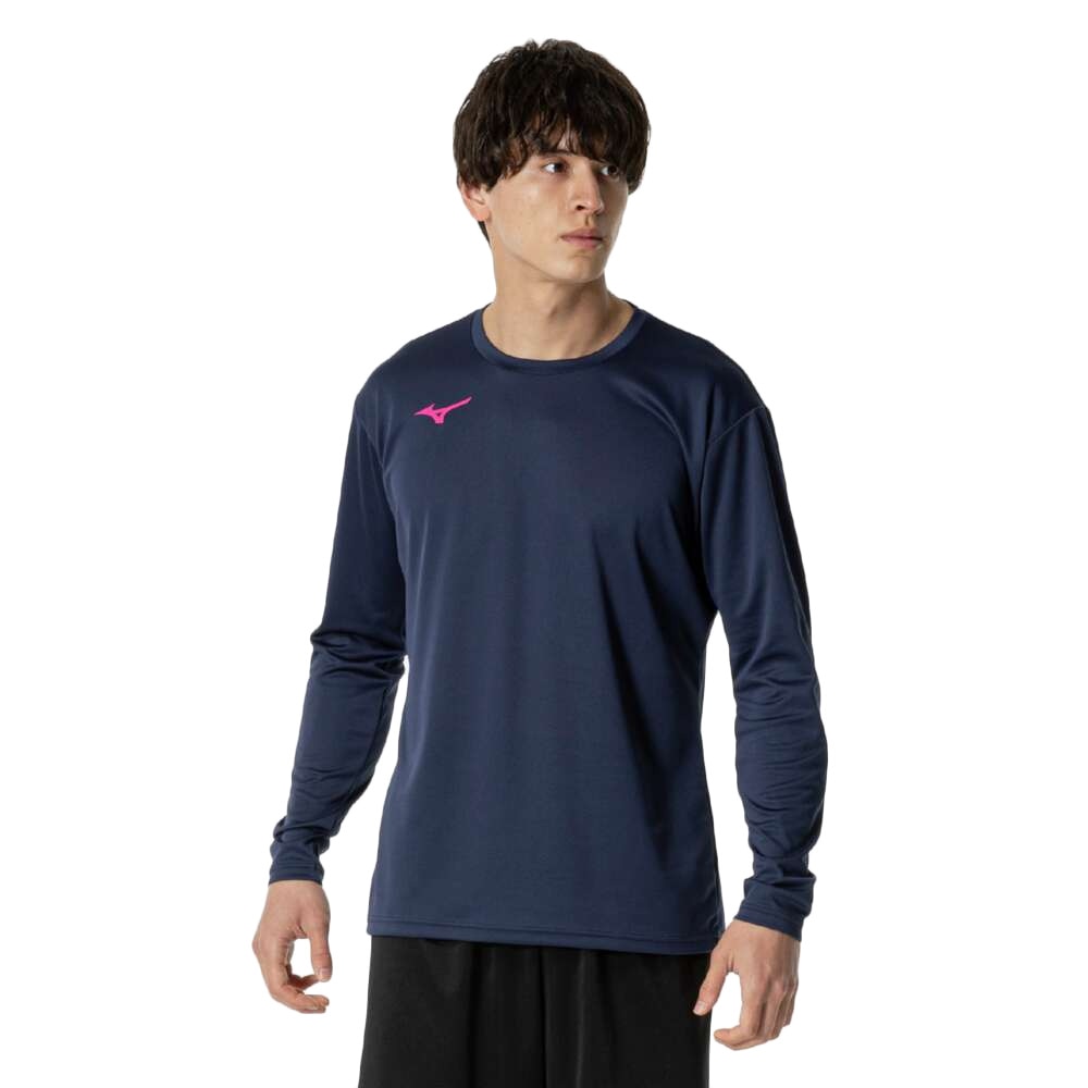 ミズノ（MIZUNO）（メンズ、レディース）バレーボールウェア 長袖 Basicプラクティスシャツ V2MAB53214