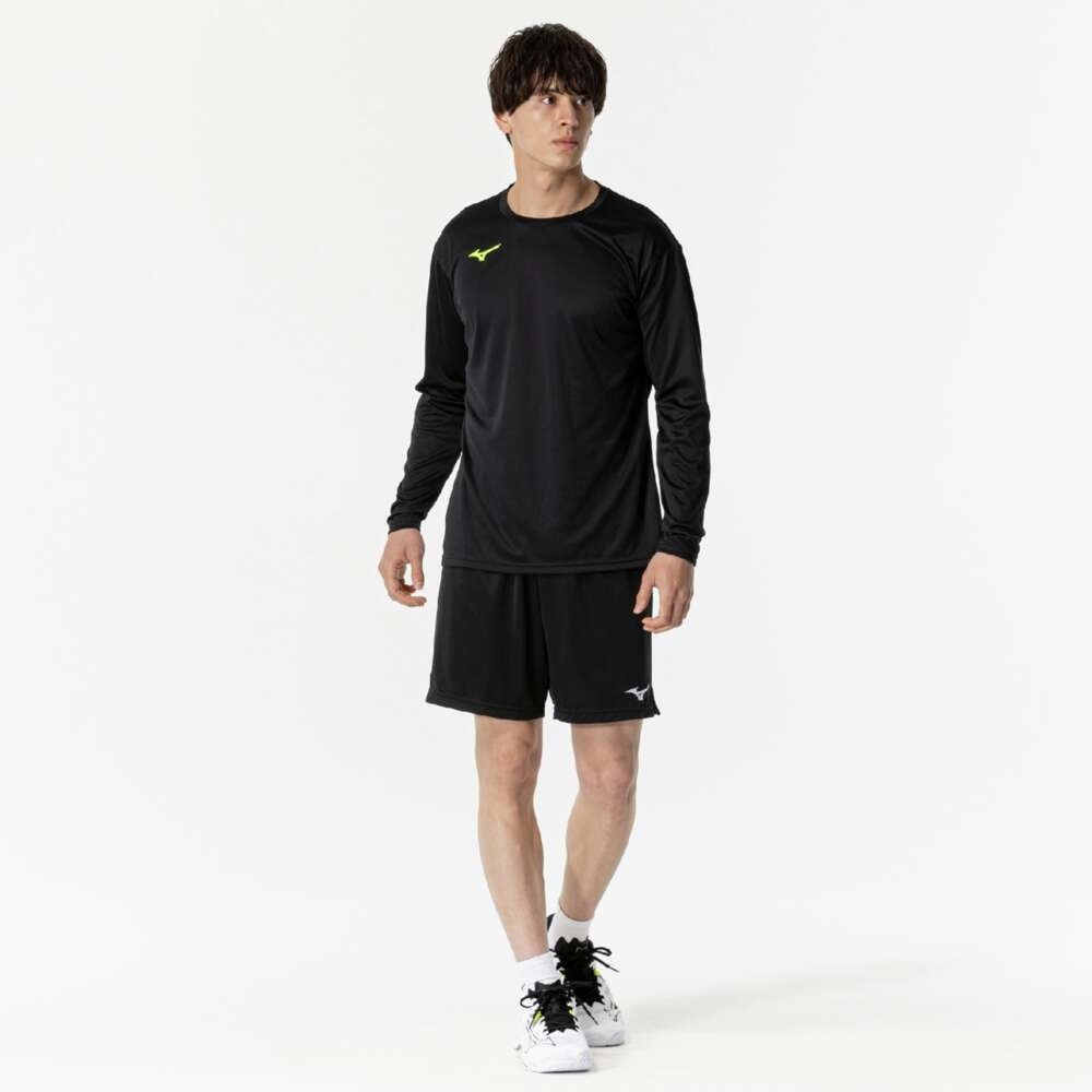 ミズノ（MIZUNO）（メンズ、レディース）バレーボールウェア 長袖 Basicプラクティスシャツ V2MAB53294