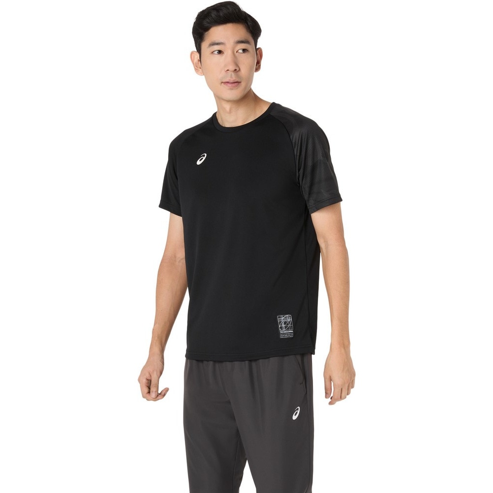 アシックス（ASICS）（メンズ）バレーボールウェア ドライグラフィック 半袖シャツ 2031F160.001