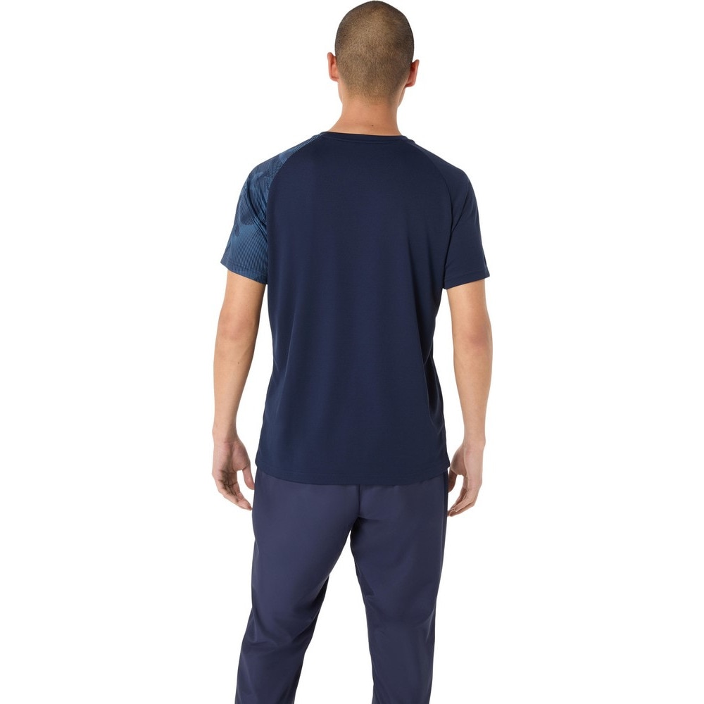 アシックス（ASICS）（メンズ）バレーボールウェア ドライグラフィック 半袖シャツ 2031F160.400