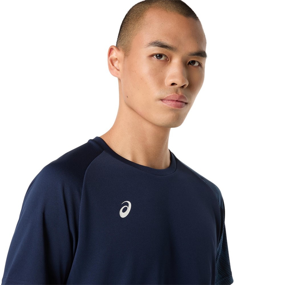 アシックス（ASICS）（メンズ）バレーボールウェア ドライグラフィック 半袖シャツ 2031F160.400
