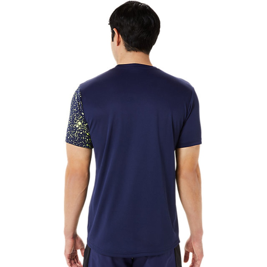 アシックス（ASICS）（メンズ）バレーボールウェア ドライプリント半袖シャツ 2051A307.400