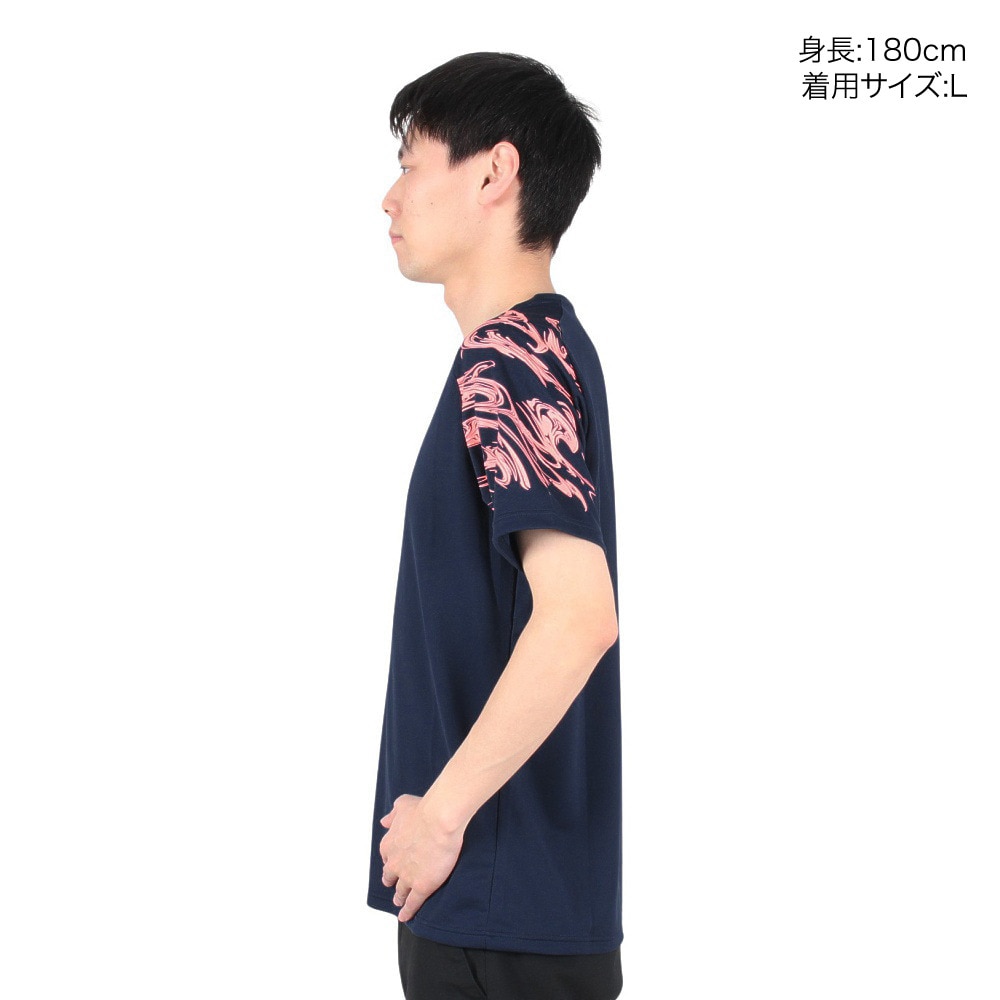 アシックス（ASICS）（メンズ）バレーボールウェア ドライプリント半袖シャツ 2051A328.400