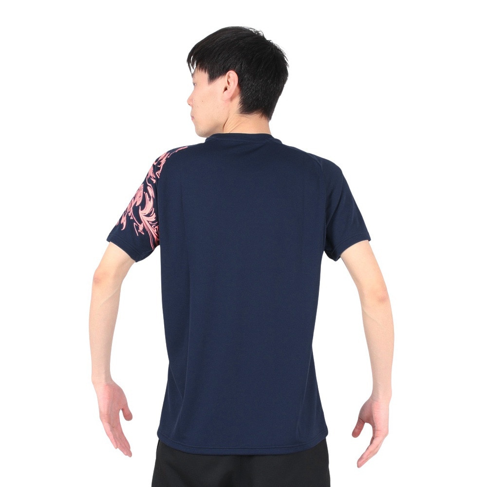 アシックス（ASICS）（メンズ）バレーボールウェア ドライプリント半袖シャツ 2051A328.400