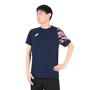 アシックス（ASICS）（メンズ）バレーボールウェア ドライプリント半袖シャツ 2051A328.400