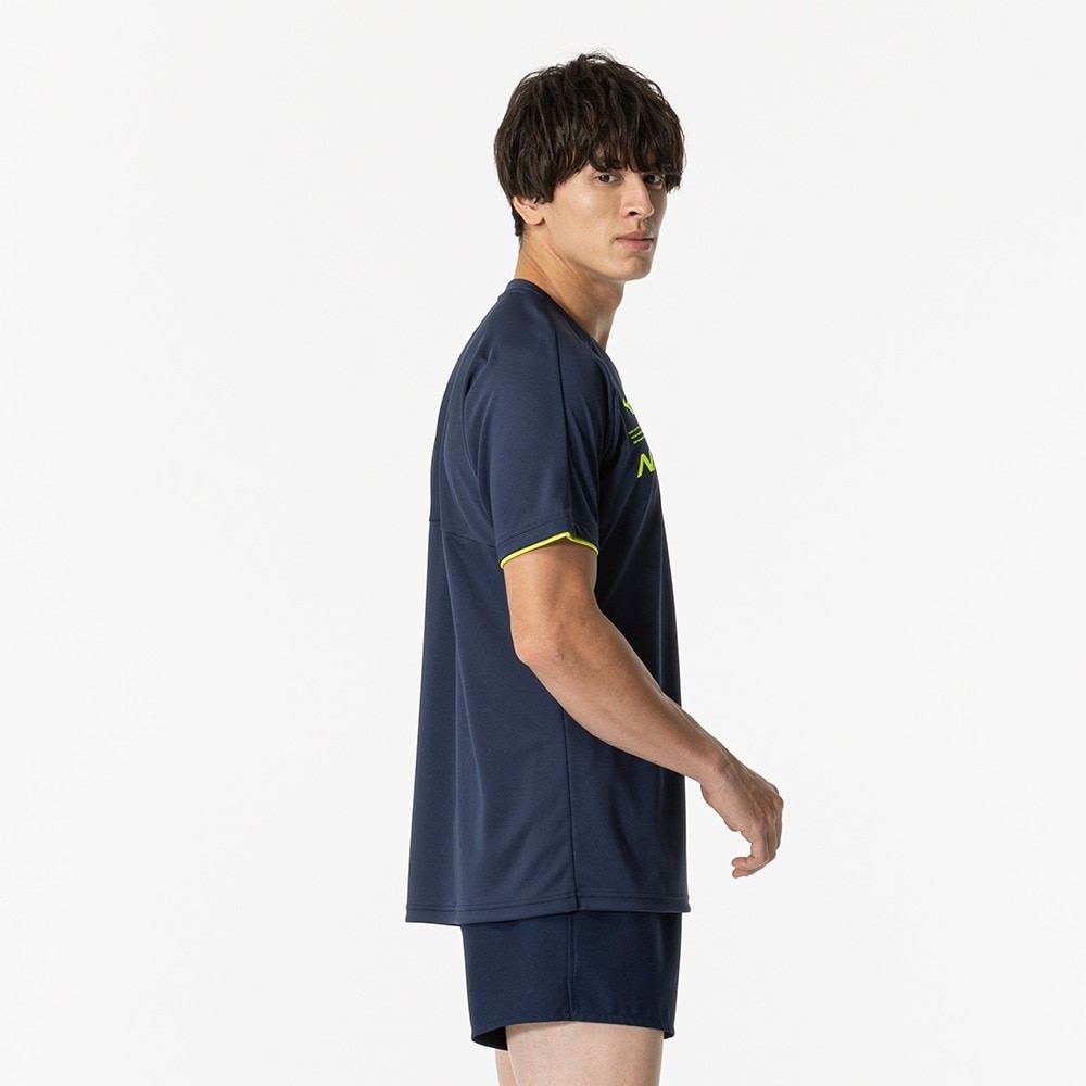 ミズノ（MIZUNO）（メンズ、レディース）バレーボールウェア N－XTプラクティスシャツ 半袖Tシャツ V2MAB00214 速乾