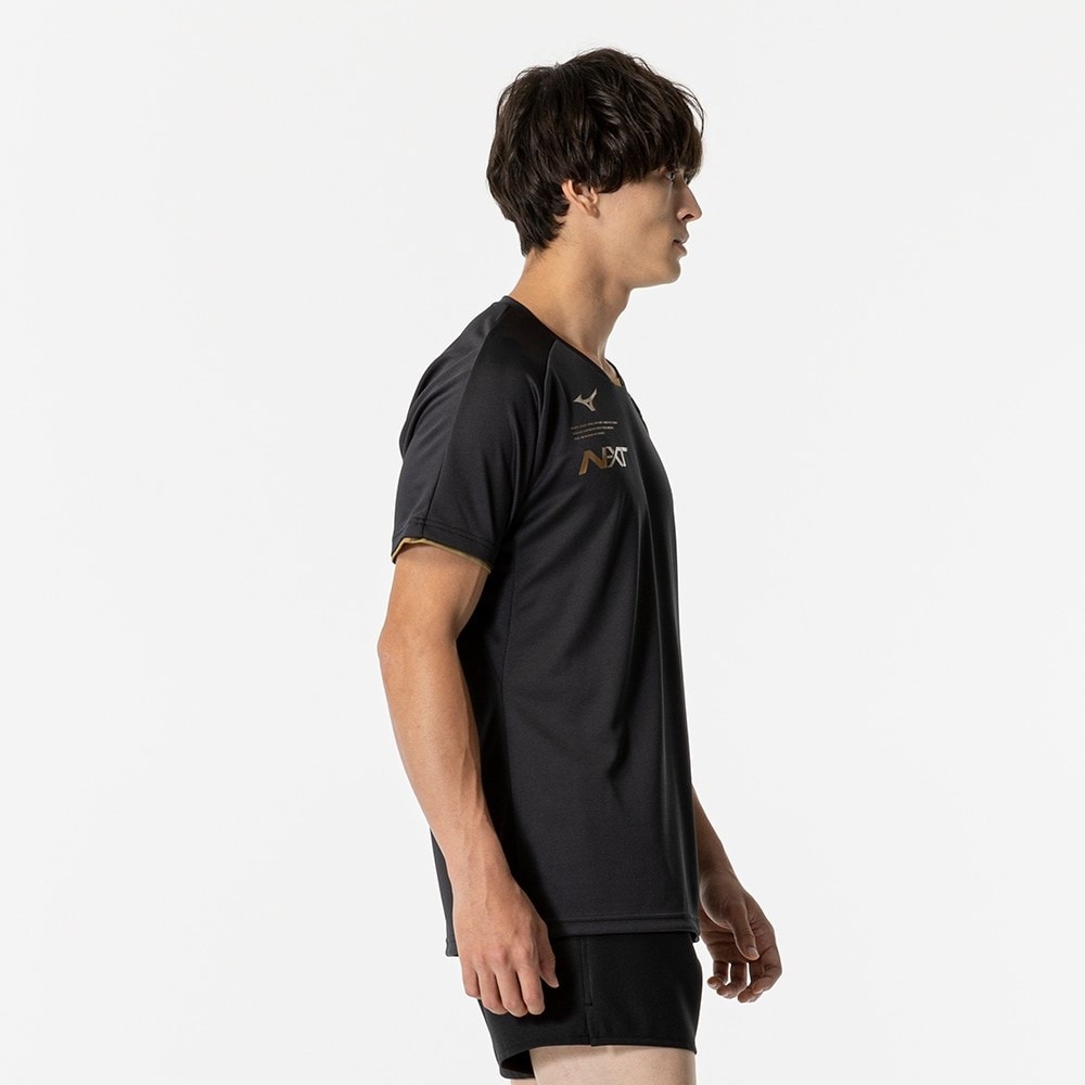 ミズノ（MIZUNO）（メンズ、レディース）バレーボールウェア N－XTプラクティスシャツ 半袖Tシャツ V2MAB00295 速乾
