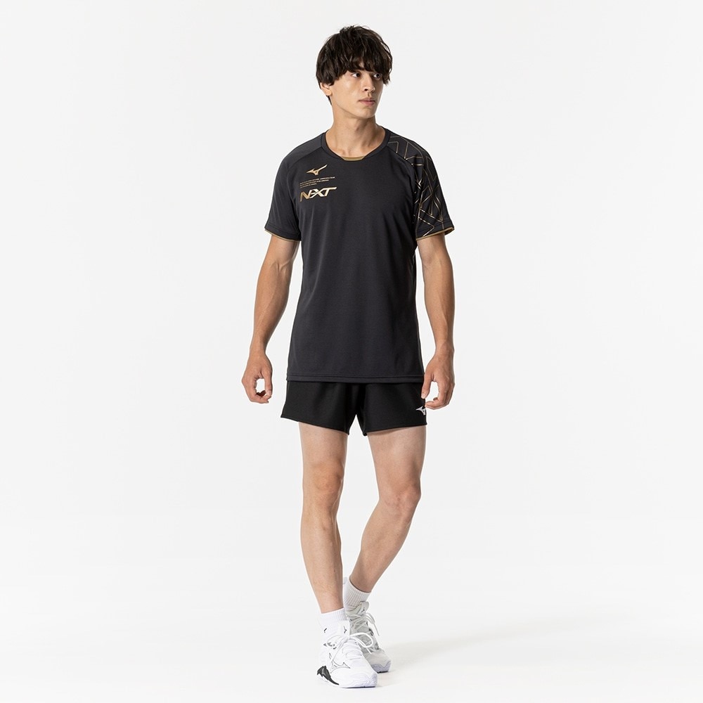 ミズノ（MIZUNO）（メンズ、レディース）バレーボールウェア N－XTプラクティスシャツ 半袖Tシャツ V2MAB00295 速乾