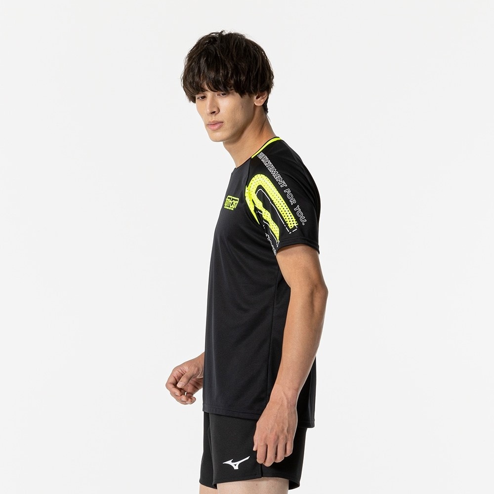 ミズノ（MIZUNO）（メンズ、レディース）バレーボールウェア Funtastプラクティスシャツ 半袖Tシャツ V2MAB10194