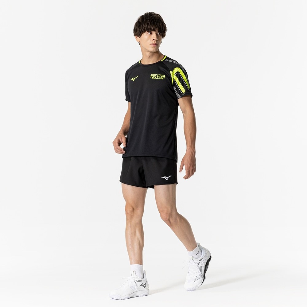 ミズノ（MIZUNO）（メンズ、レディース）バレーボールウェア Funtastプラクティスシャツ 半袖Tシャツ V2MAB10194