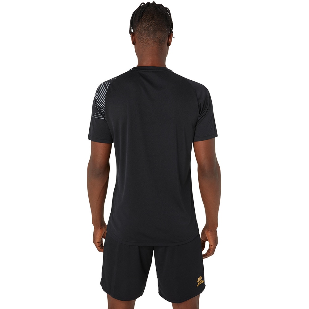 アシックス（ASICS）（メンズ）バレーボールウェア ドライプリント半袖シャツ 2053A160.002 速乾