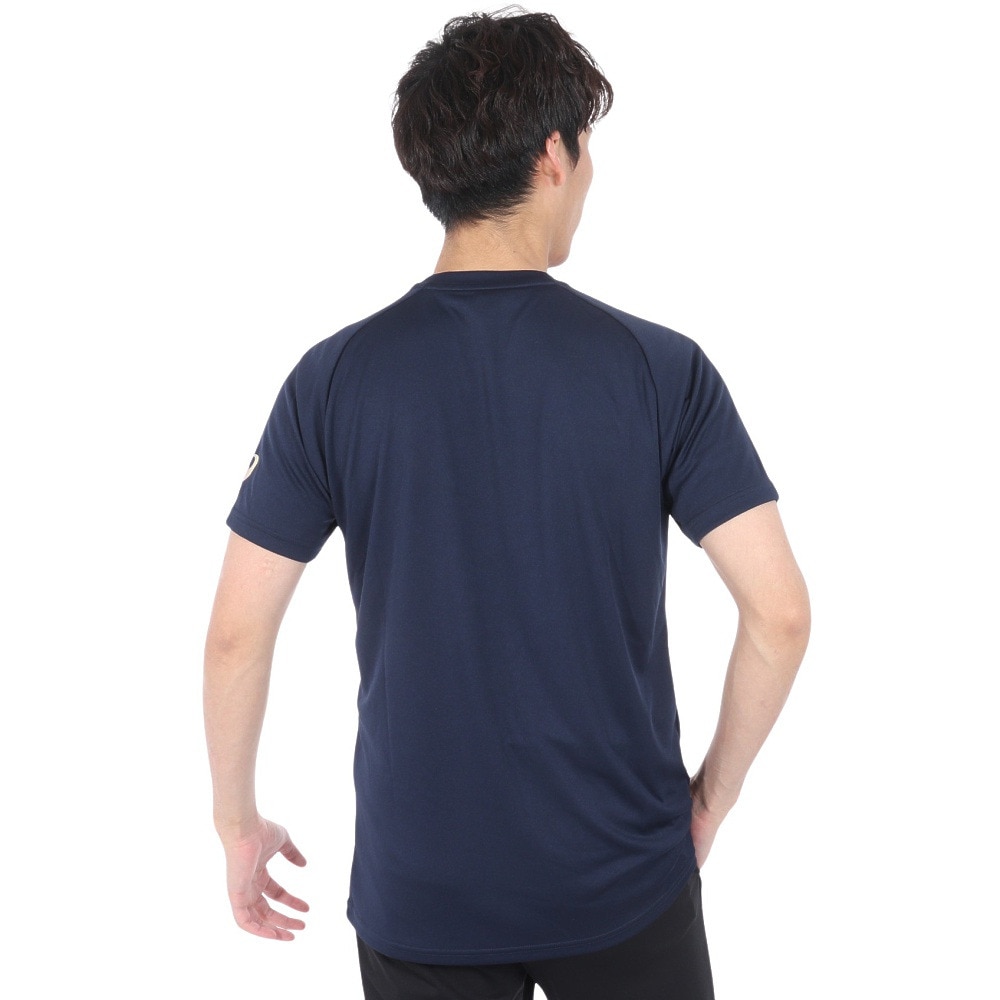 アシックス（ASICS）（メンズ）バレーボールウェア プリント半袖Tシャツ 2053A161.400