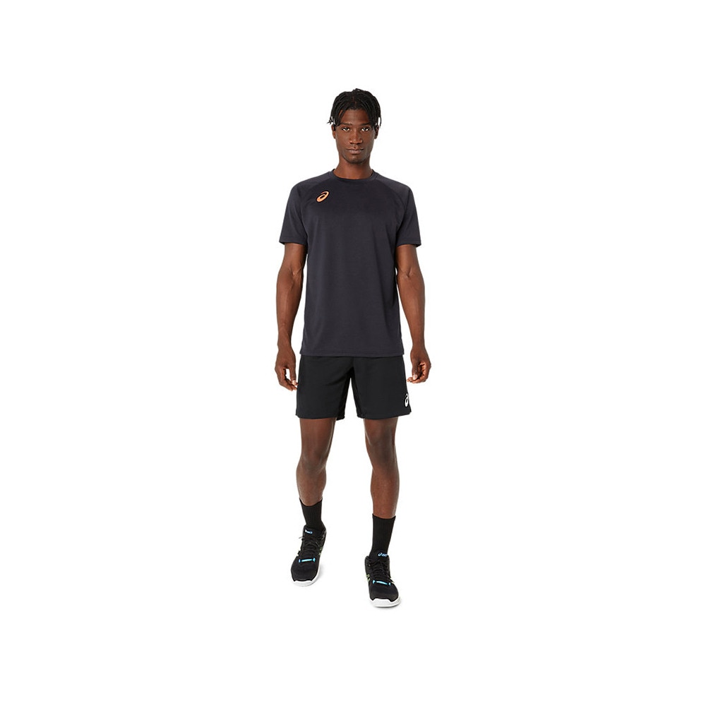 アシックス（ASICS）（メンズ）バレーボールウェア ドライプリント半袖シャツ 2053A162.001 速乾