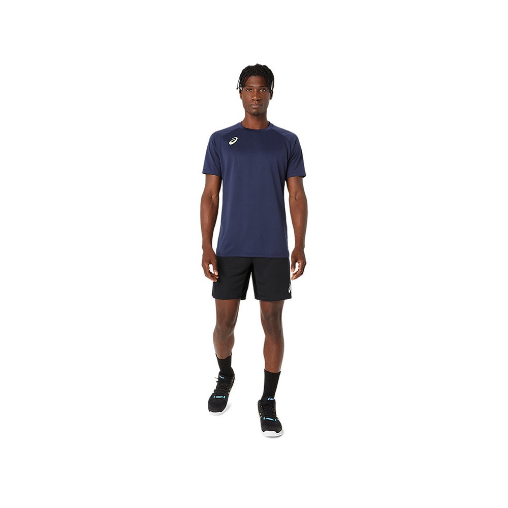 アシックス（ASICS）（メンズ）バレーボールウェア ドライプリント半袖シャツ 2053A162.400 速乾