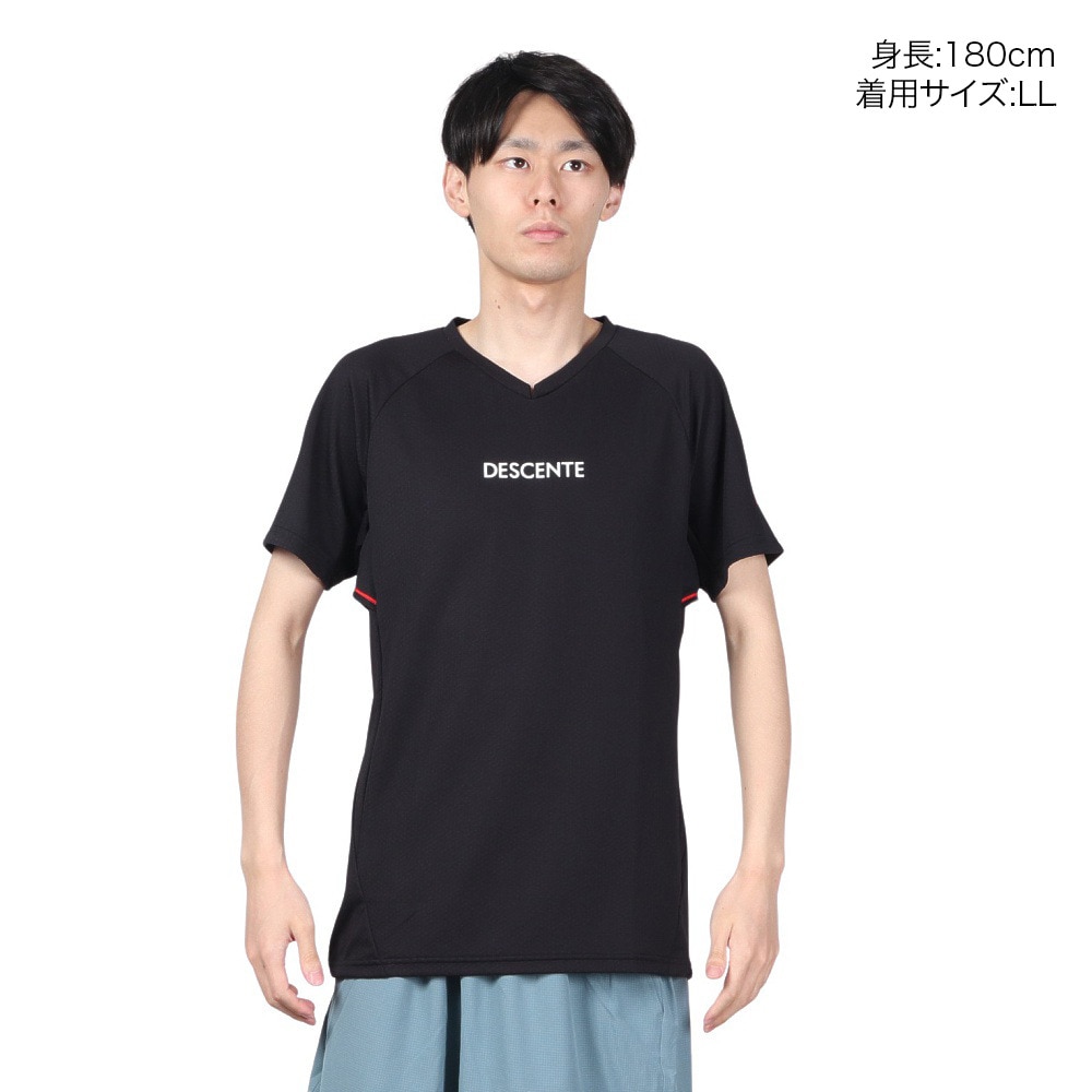 デサント（DESCENTE）（メンズ）バレーボールウェア 半袖バレーボールシャツ DVUXJA50 BK