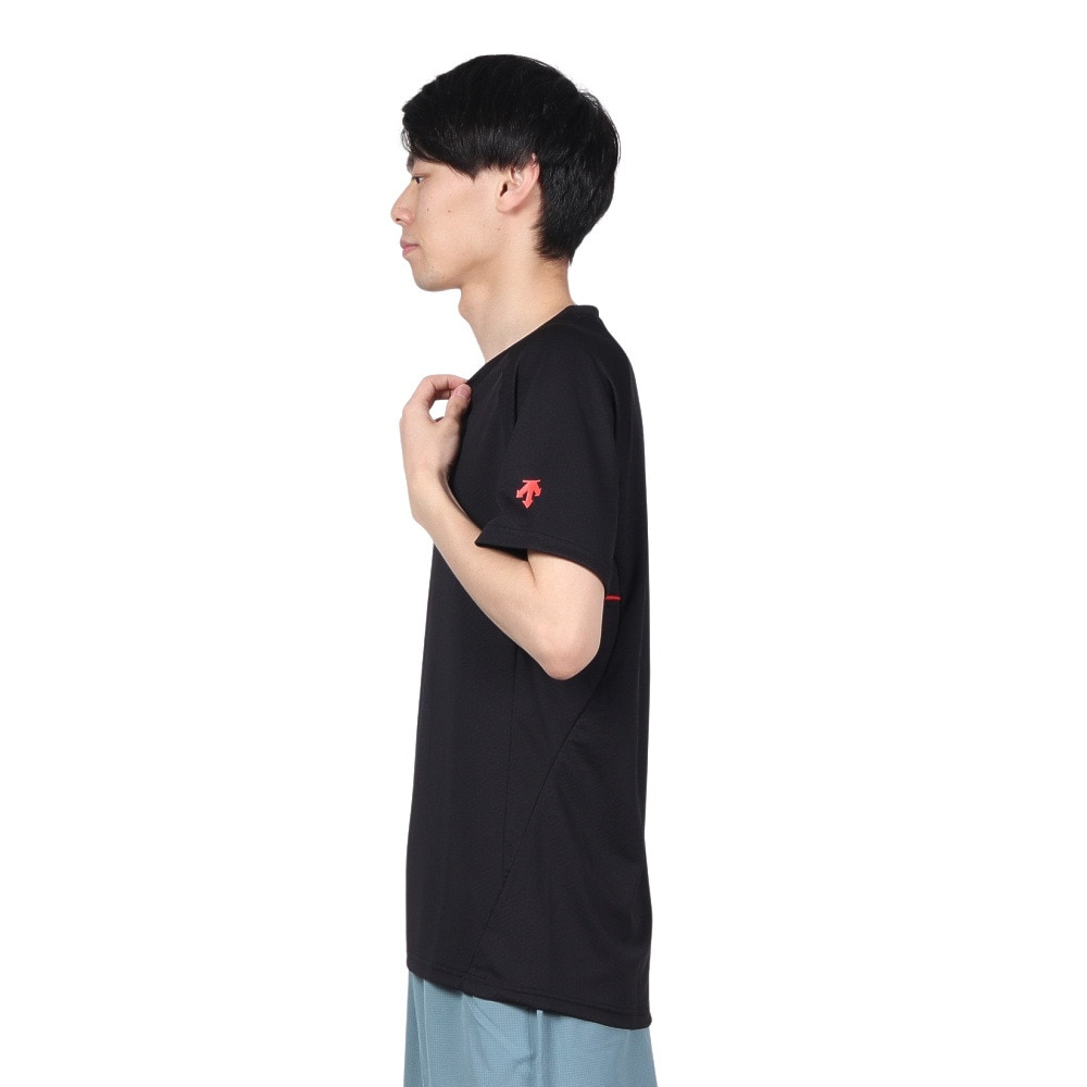 デサント（DESCENTE）（メンズ）バレーボールウェア 半袖バレーボールシャツ DVUXJA50 BK 速乾