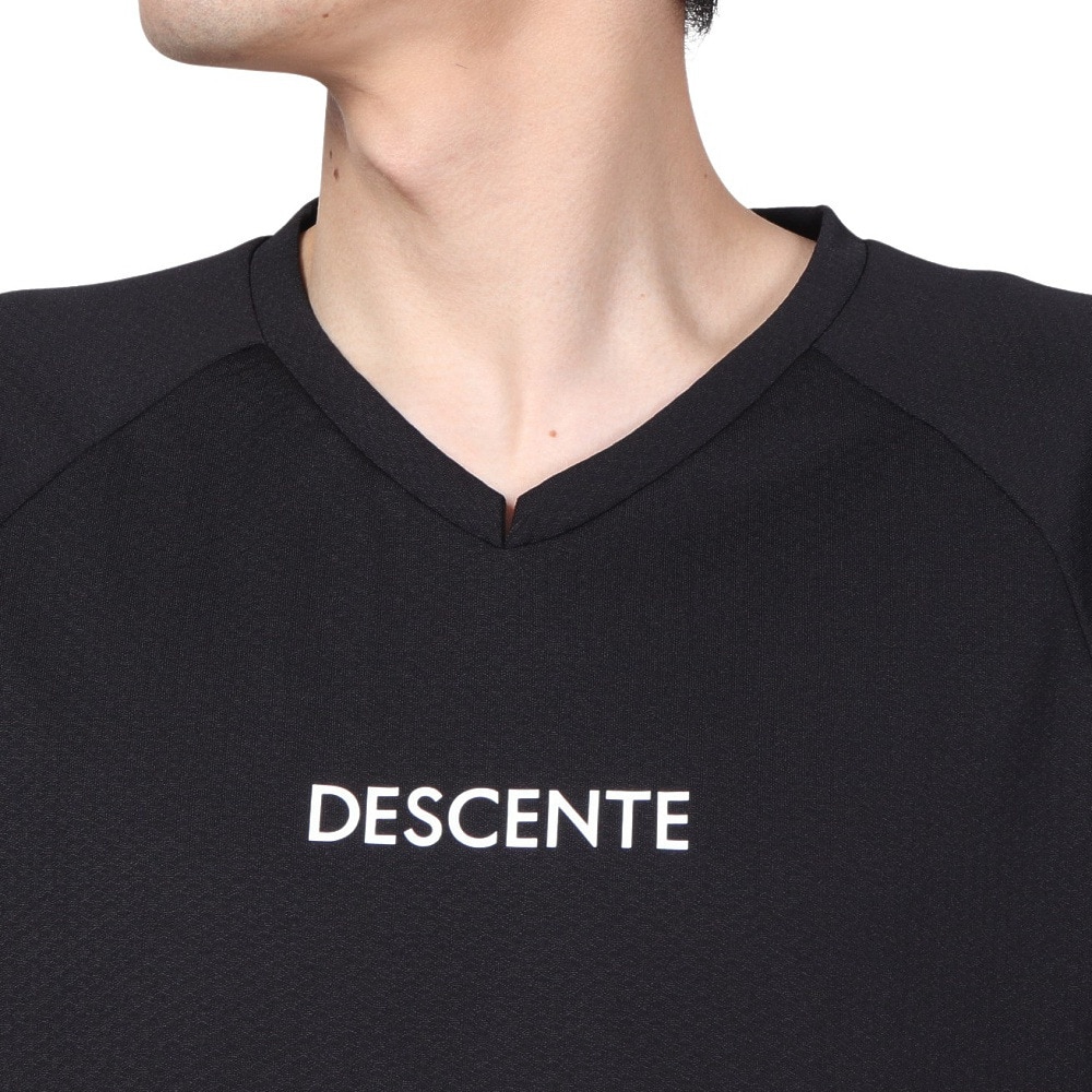 デサント（DESCENTE）（メンズ）バレーボールウェア 半袖バレーボールシャツ DVUXJA50 BK 速乾