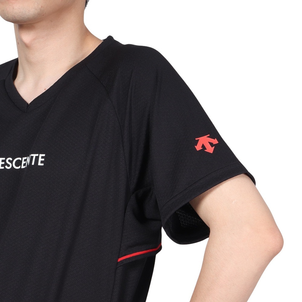 デサント（DESCENTE）（メンズ）バレーボールウェア 半袖バレーボールシャツ DVUXJA50 BK 速乾