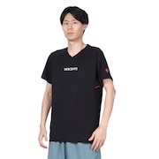 (メンズ)バレーボールウェア 半袖バレーボールシャツ DVUXJA50 BK 速乾