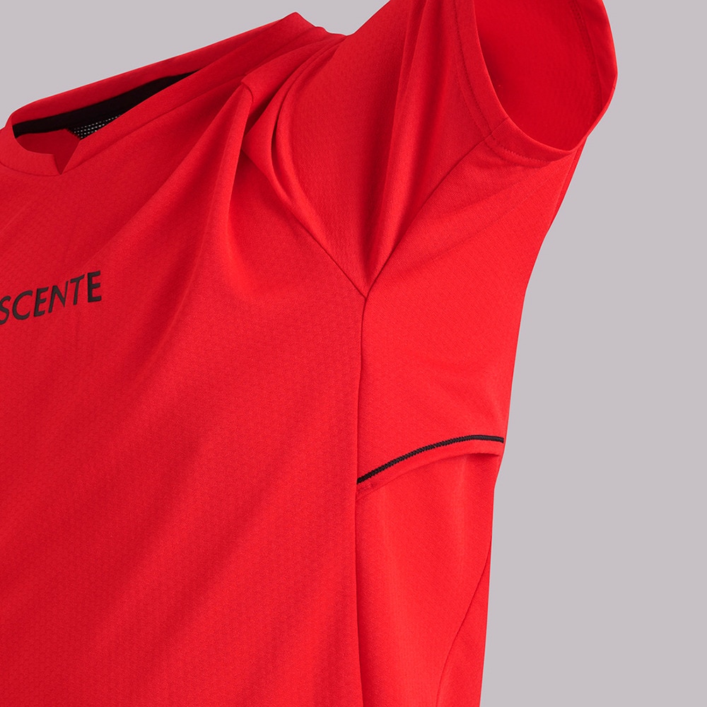デサント（DESCENTE）（メンズ）バレーボールウェア 半袖バレーボールシャツ DVUXJA50 RED 速乾