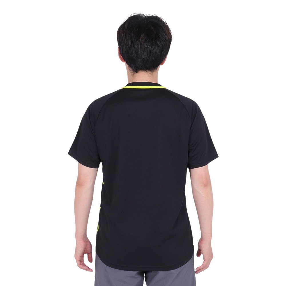 デサント（DESCENTE）（メンズ、レディース）バレーボールウェア 半袖バレーボールシャツ DVUXJA51 BK 速乾